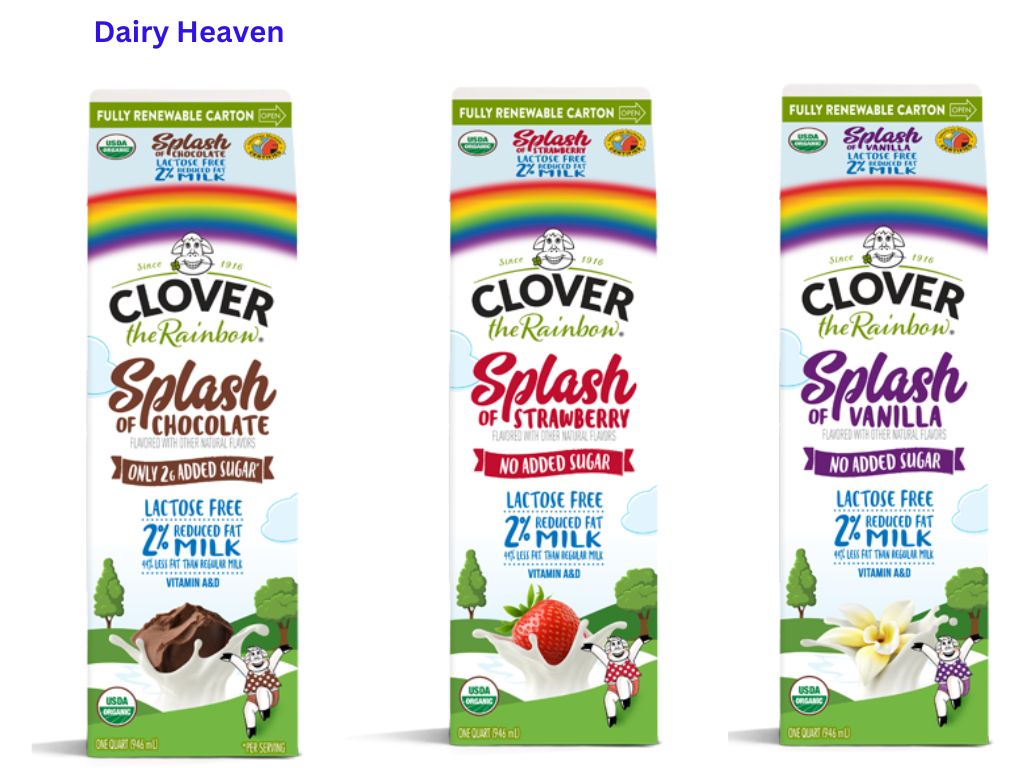 Flavor milk, lactose free milk by Clover Sonoma